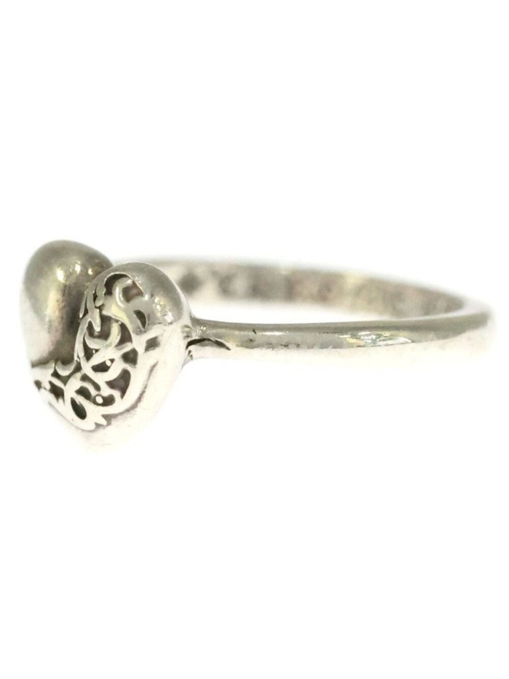 Chrome Hearts Bubblgm Heart Bubblegum Ring Silver